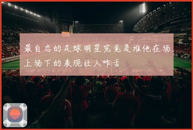 最自恋的足球明星究竟是谁他在场上场下的表现让人咋舌